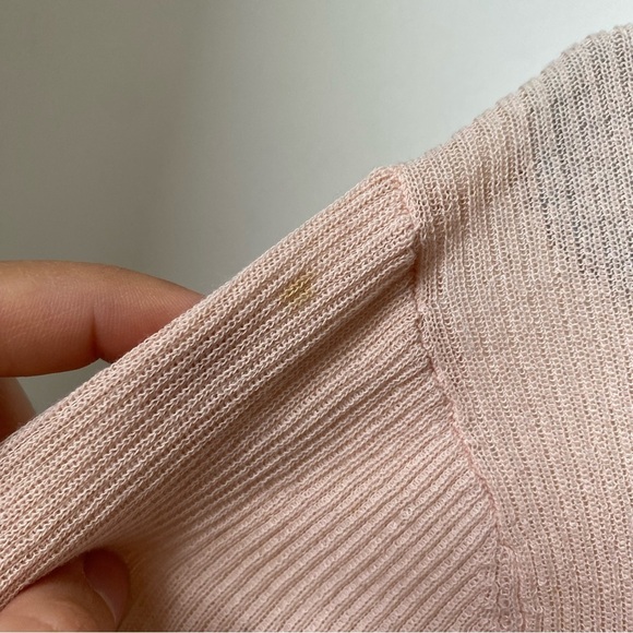 Club Monaco Ruffled Light Pink Ruffled Top size small - Picture 4 of 7